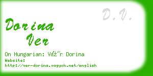 dorina ver business card